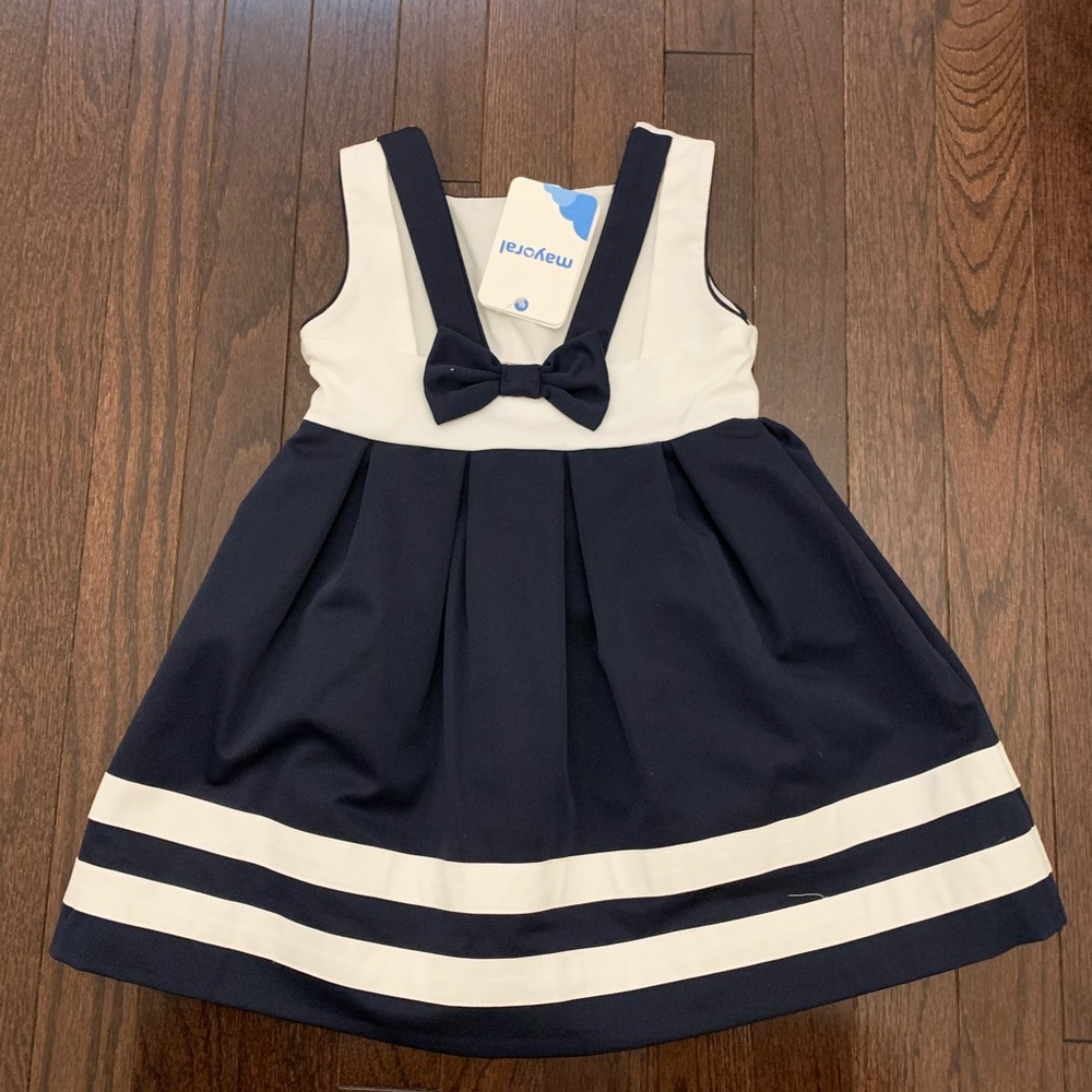 Navy & white sailor dress